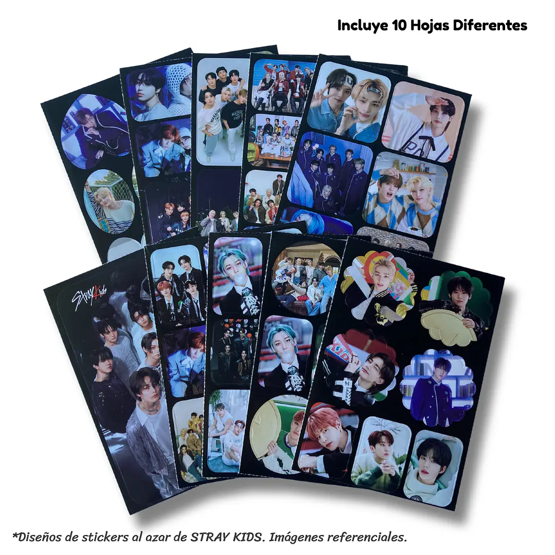 Set Hojas de Stickers Kpop 4