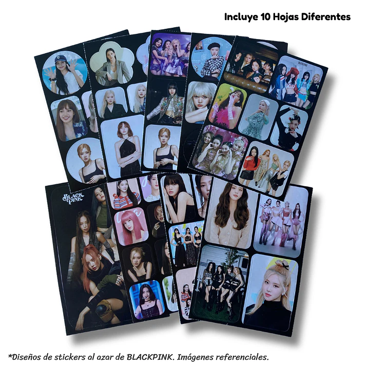 Set Hojas de Stickers Kpop 5