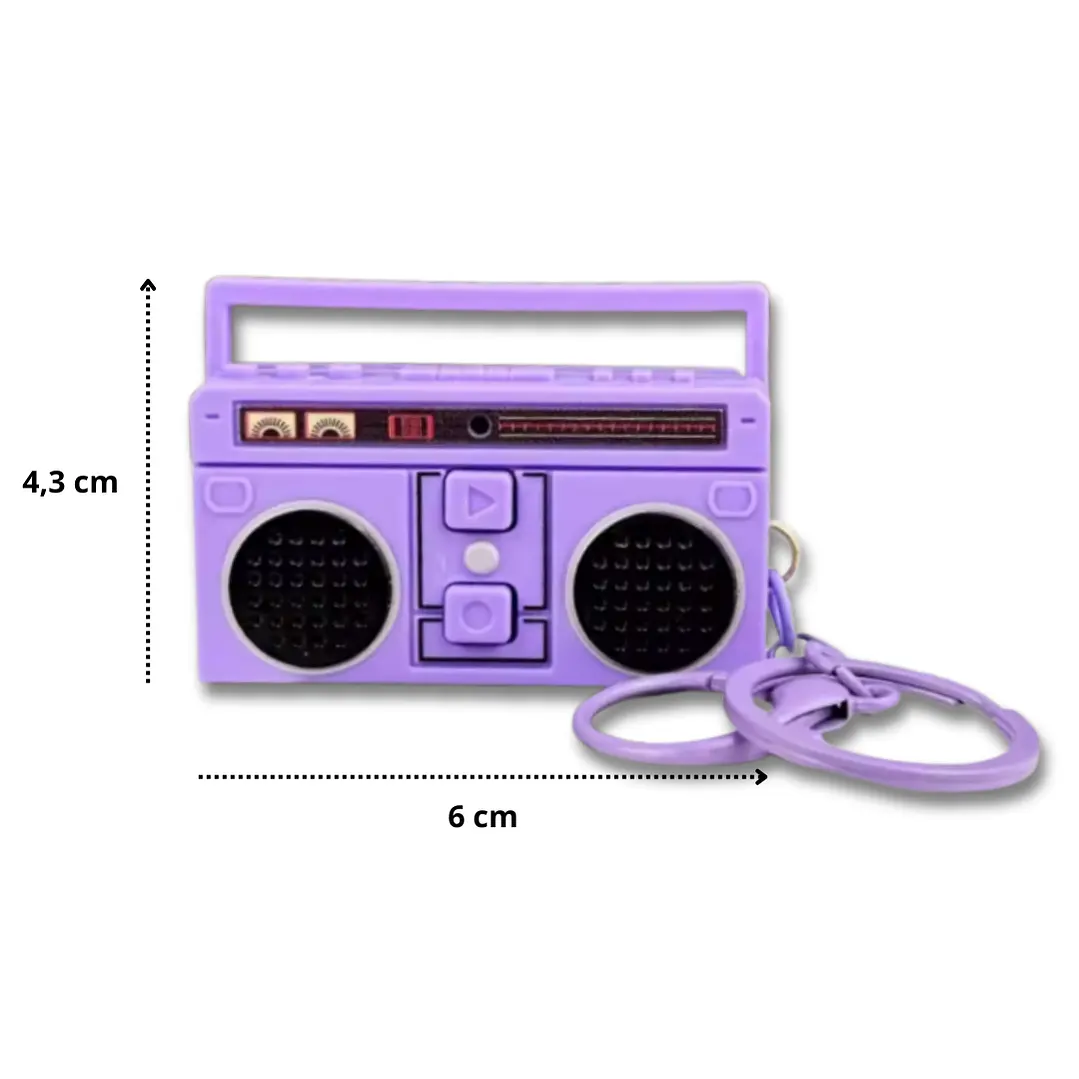 Llavero Grabador de Voz Retro - Radio Grabadora 3