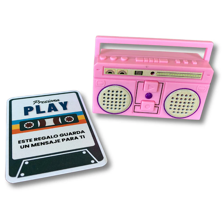 Llavero Grabador de Voz Retro - Radio Grabadora 8
