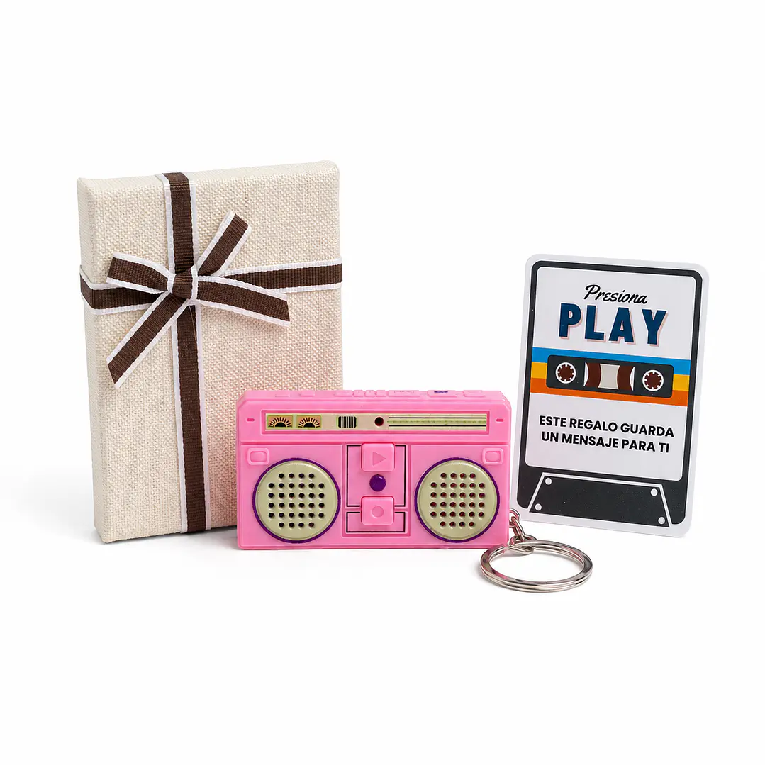 Llavero Grabador de Voz Retro - Radio Grabadora 1