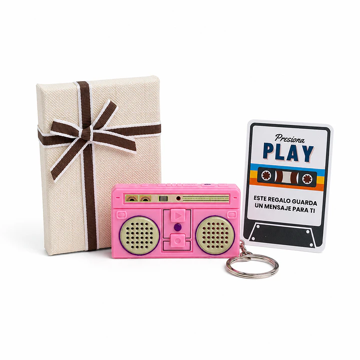 Llavero Grabador de Voz Retro - Radio Grabadora 1