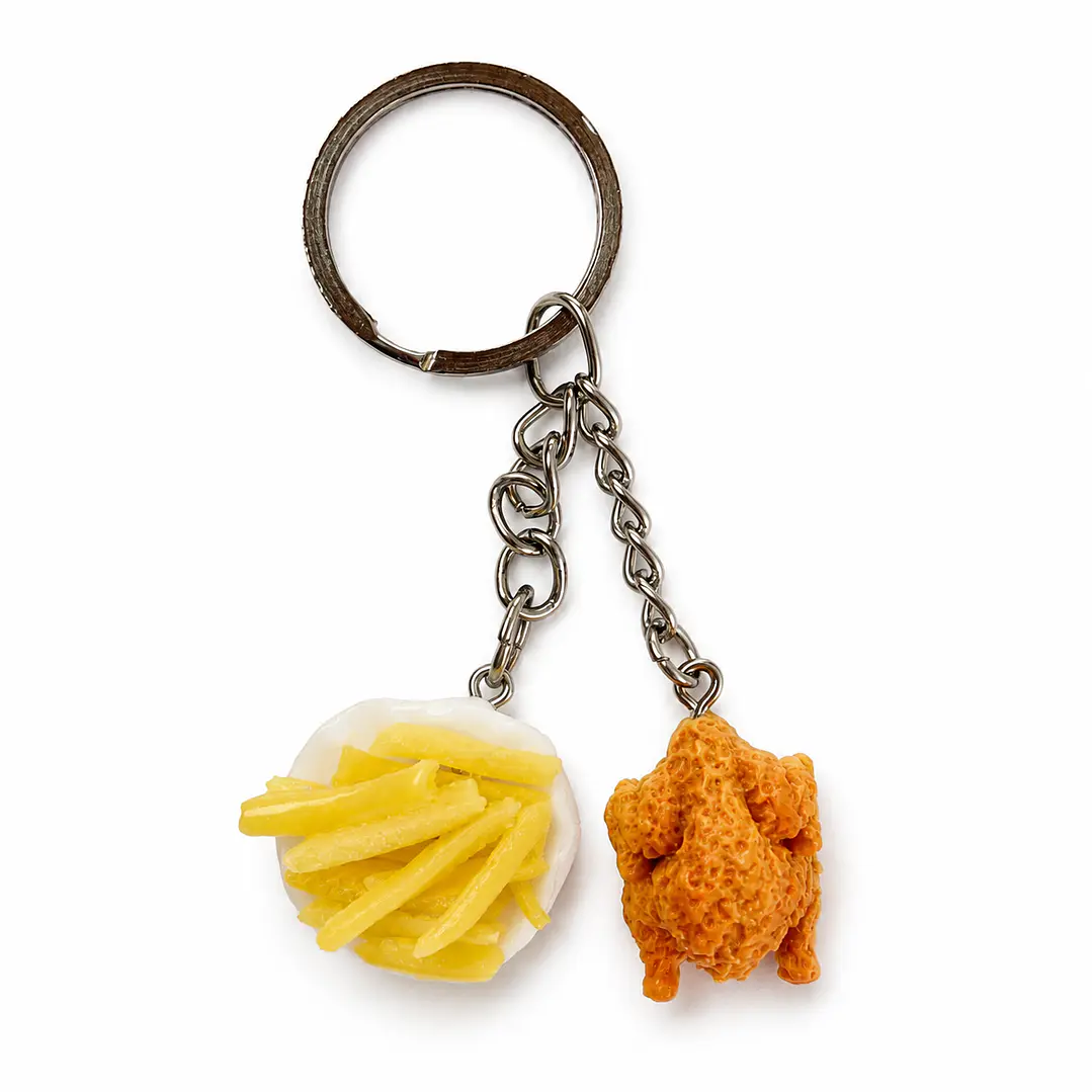Llavero Artesanal - Papas Fritas 3