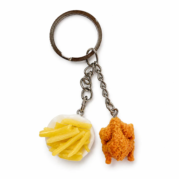 Llavero Artesanal - Papas Fritas 3