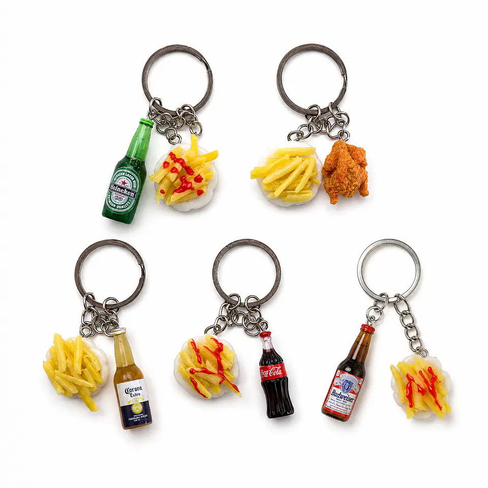 Llavero Artesanal - Papas Fritas 1