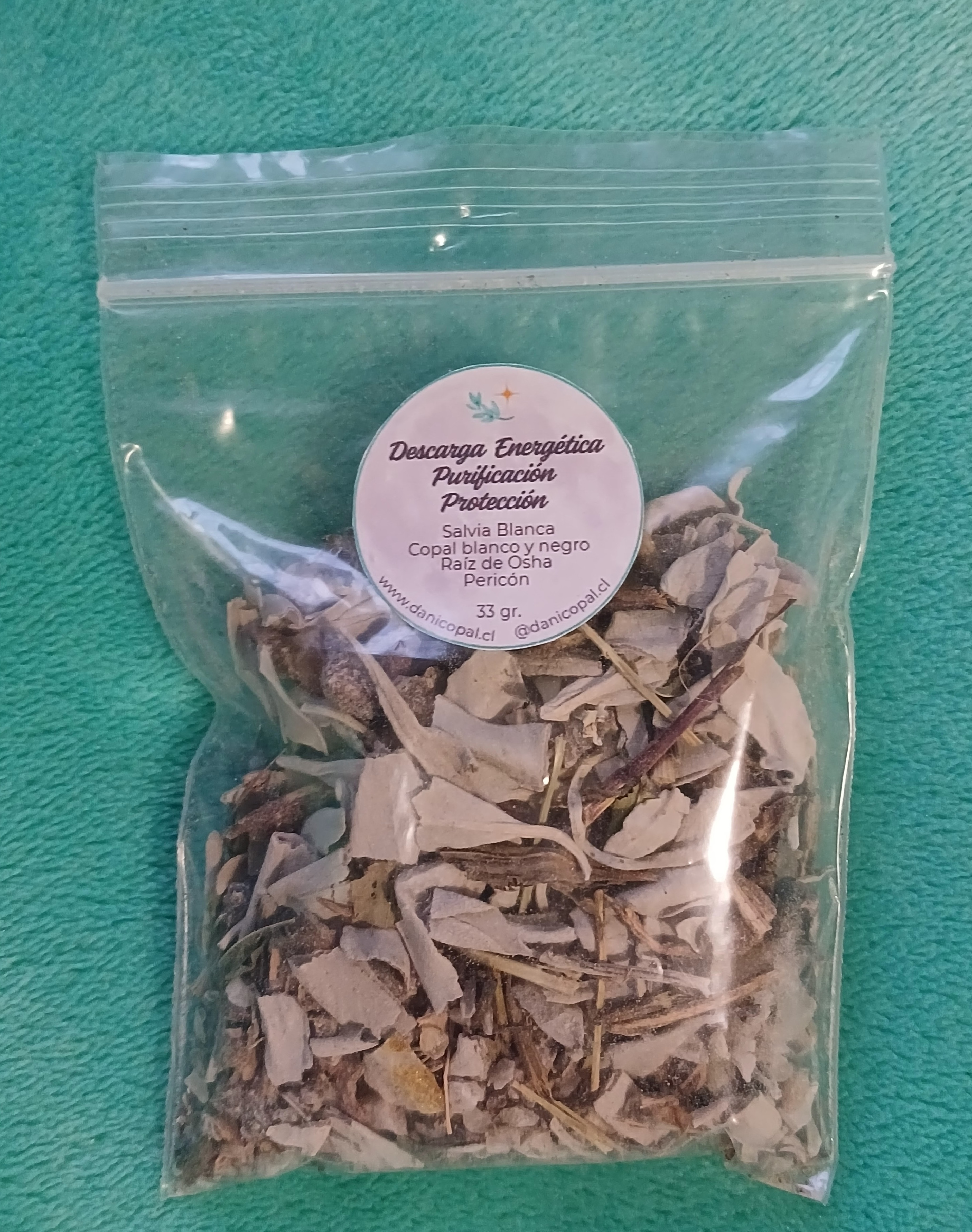 Descarga, purificación y protección 33gr.