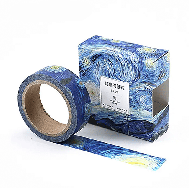 Washi Tape Pintura de Van Gogh CIELO ESTRELLADO