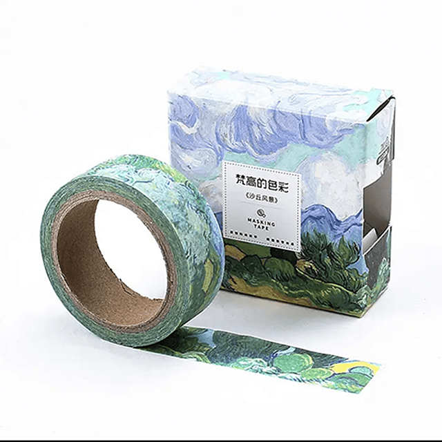 Washi Tape Pintura de Van Gogh CAMPO DE TRIGO