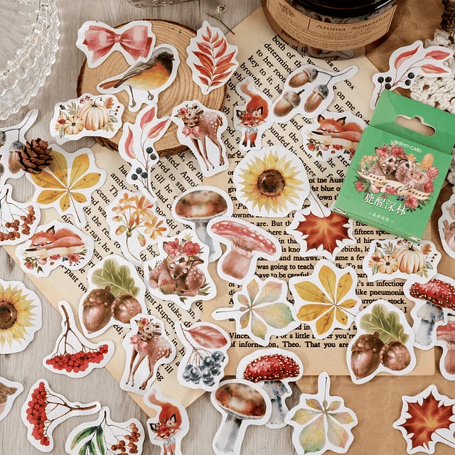 Set de Stickers Animales Autumn