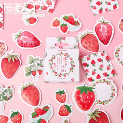 Set de Stickers Frutillas 