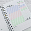 Planner Diario Rosa/Lila/Verde