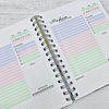 Planner Diario Rosa/Lila/Verde