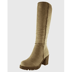 Bota Sgamuza Costuras Khaki Danicolle