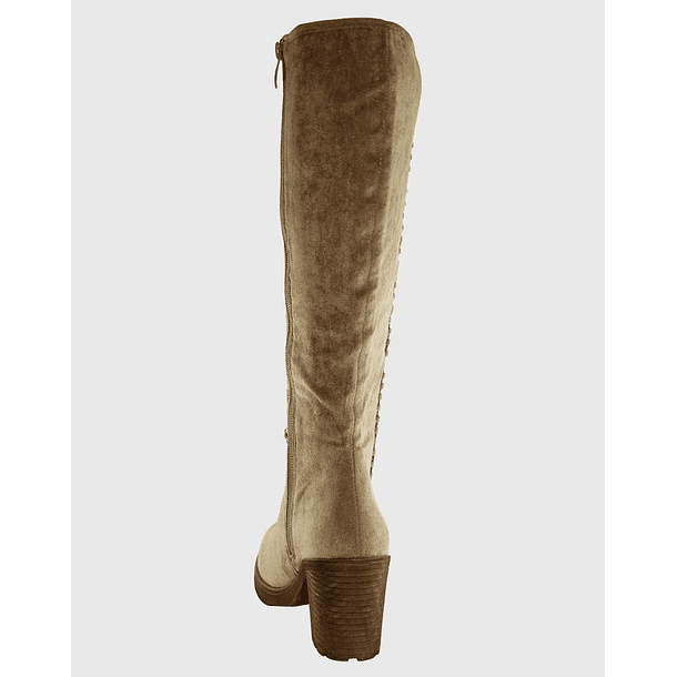 Bota Sgamuza Costuras Khaki Danicolle 4