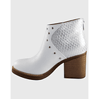 Botin alto alligator Blanco Danicolle 5