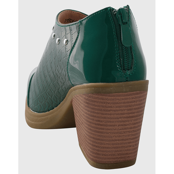 Botin puntiagudo tachas Verde 5