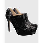 Botin taco aguja Negro 2