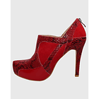 Botin taco aguja Rojo 3