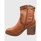 Bota corta print Camel 5