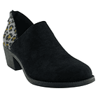 Botin bajo animal print Negro Danicolle 2