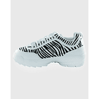 Zapatilla print Zebra Blanco 2