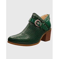 Botin campero hebilla Verde