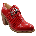 Botin correa hebilla Rojo 1