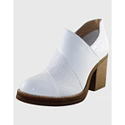 Botin eneven alto Blanco 1