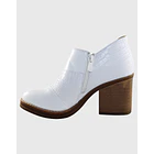 Botin eneven alto Blanco 2