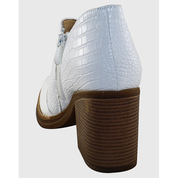 Botin eneven alto Blanco 3