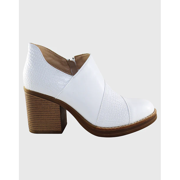 Botin eneven alto Blanco 4