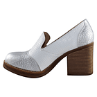 Botin alto Croco scales Blanco 2