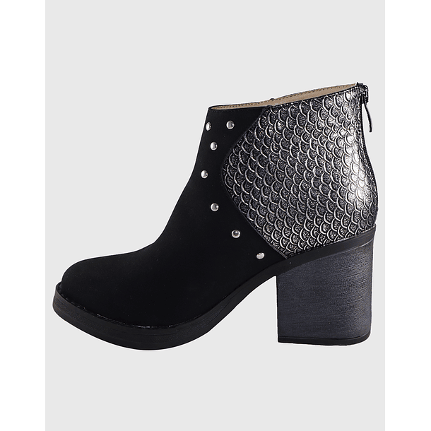 Botin alto alligator Negro Danicolle 4