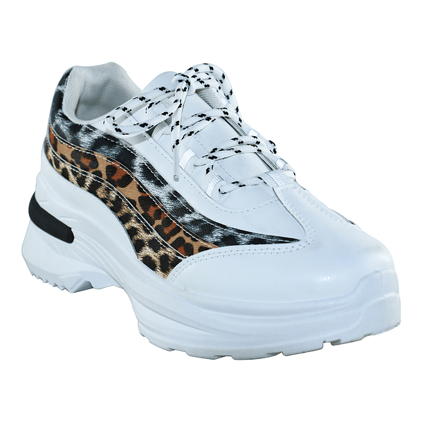 Zapatilla Tri-Animal print Blanco 3