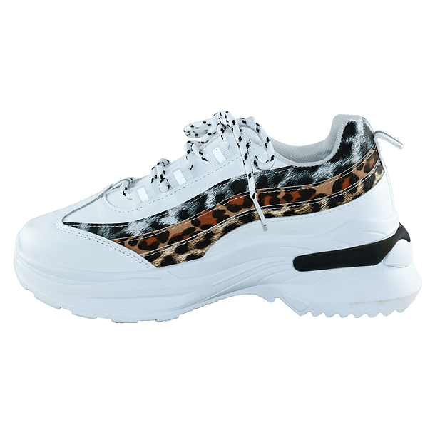 Zapatilla Tri-Animal print Blanco 4