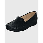 Mocasin Taco Diseño Negro Danicolle 1