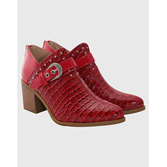 Botin campero hebilla Rojo
