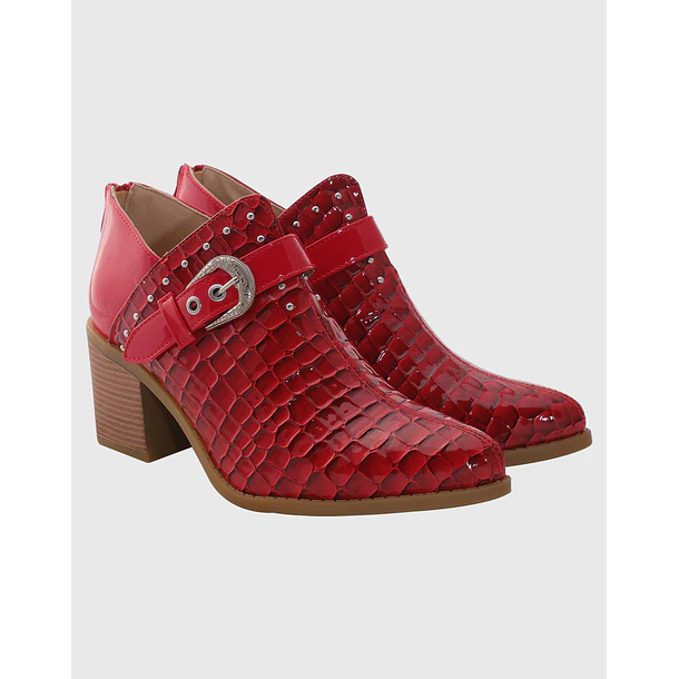 Botin campero hebilla Rojo 2