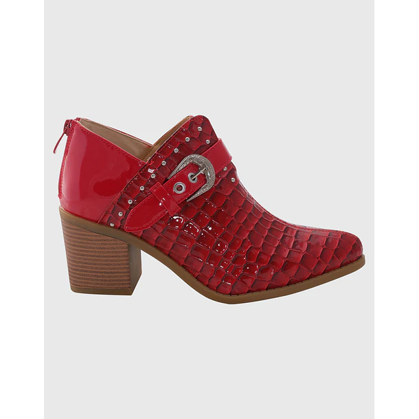 Botin campero hebilla Rojo 5