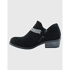 Botin plano, con cierre color negro Danicolle 3