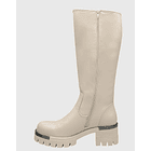 Bota para mujer Beige bajo la rodilla Lisa Danicolle 5