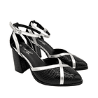 Zapato para mujer atado al tobillo, Negro Danicolle 2