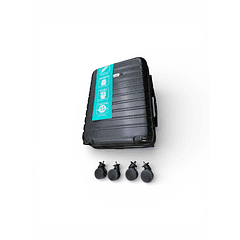 Maleta Cabina ruedas desmontables Negra Danicolle