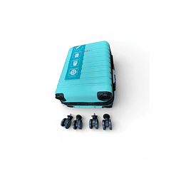 Maleta Cabina ruedas desmontables Verde Danicolle