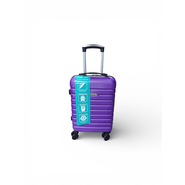 Maleta Cabina ruedas desmontables Morado Danicolle 1