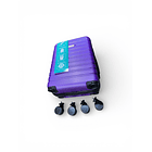 Maleta Cabina ruedas desmontables Morado Danicolle 2