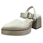 Zapato para mujer taco grueso Blanco Danicolle 2