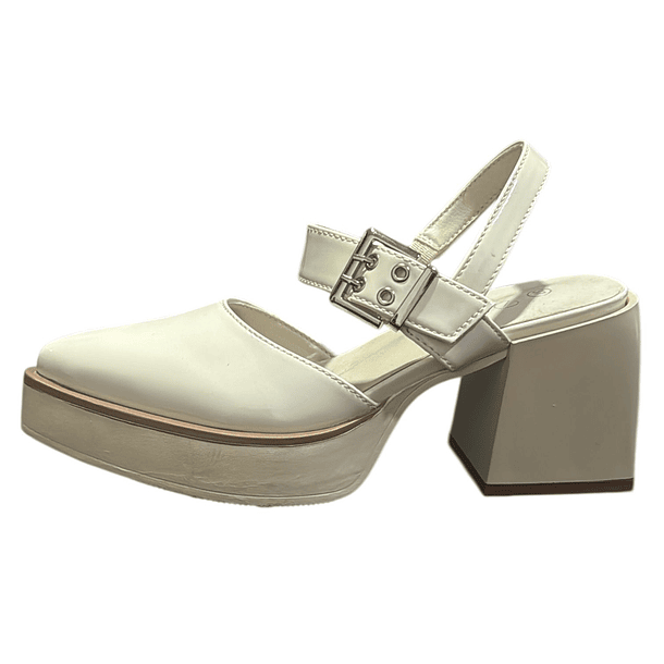 Zapato para mujer taco grueso Blanco Danicolle 3