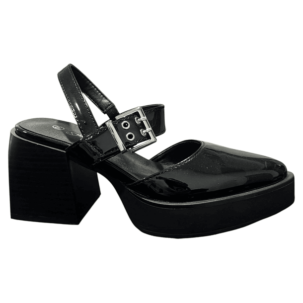 Zapato para mujer taco grueso Negro Danicolle 1