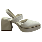 Zapato para mujer taco grueso Blanco Danicolle 4